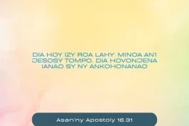 Finoana izay manasitrana!