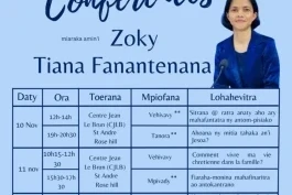 Conferences miaraka amin'i Zoky Tiana Fanantenana