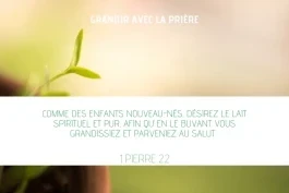 Grandir avec la prière